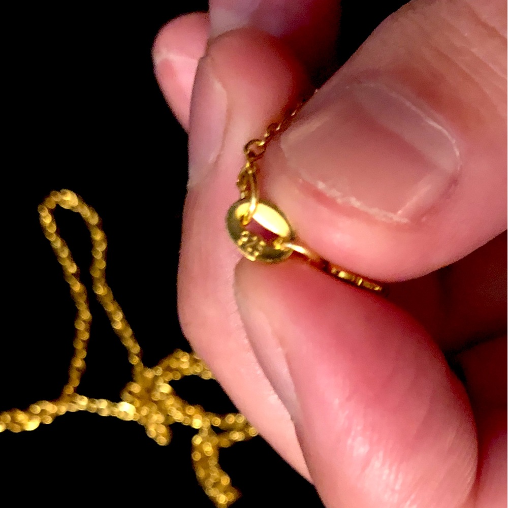SOLD! ❌ on another site. Signed Disney gold Winnie the Pooh 925 chain necklace - Picture 4 of 7